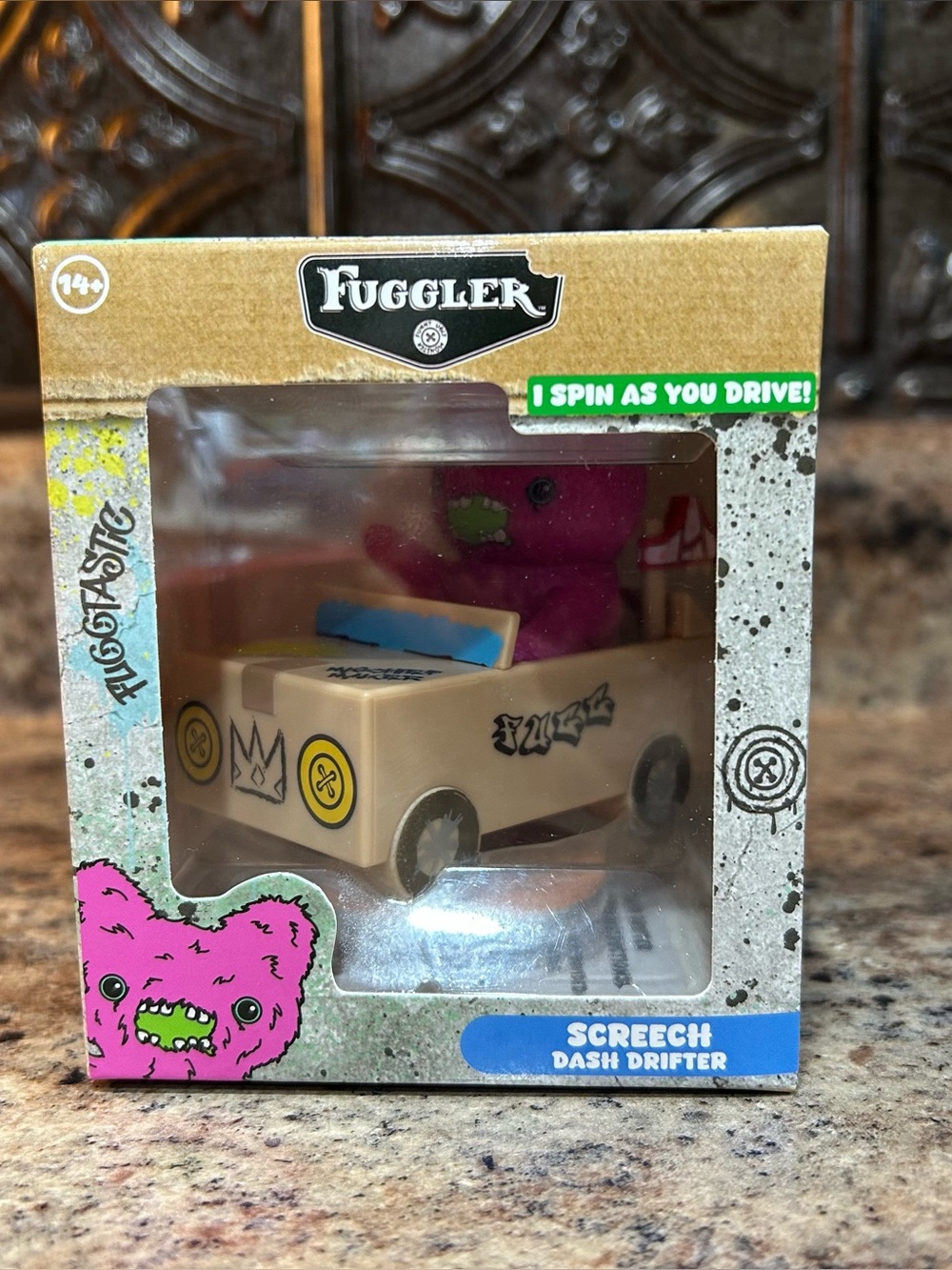 Fuggler Fuggtastic Dash Drifter Screech Spinning Dashboard Toy NIB New